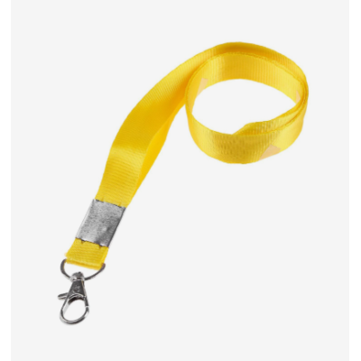 Лента для бейджа, 40 см, с металлическим карабином, ЖЕЛТАЯ, ширина 15 мм Лента для бейджа, 40 см, с металлическим карабином, ЖЕЛТАЯ, ширина 15 мм